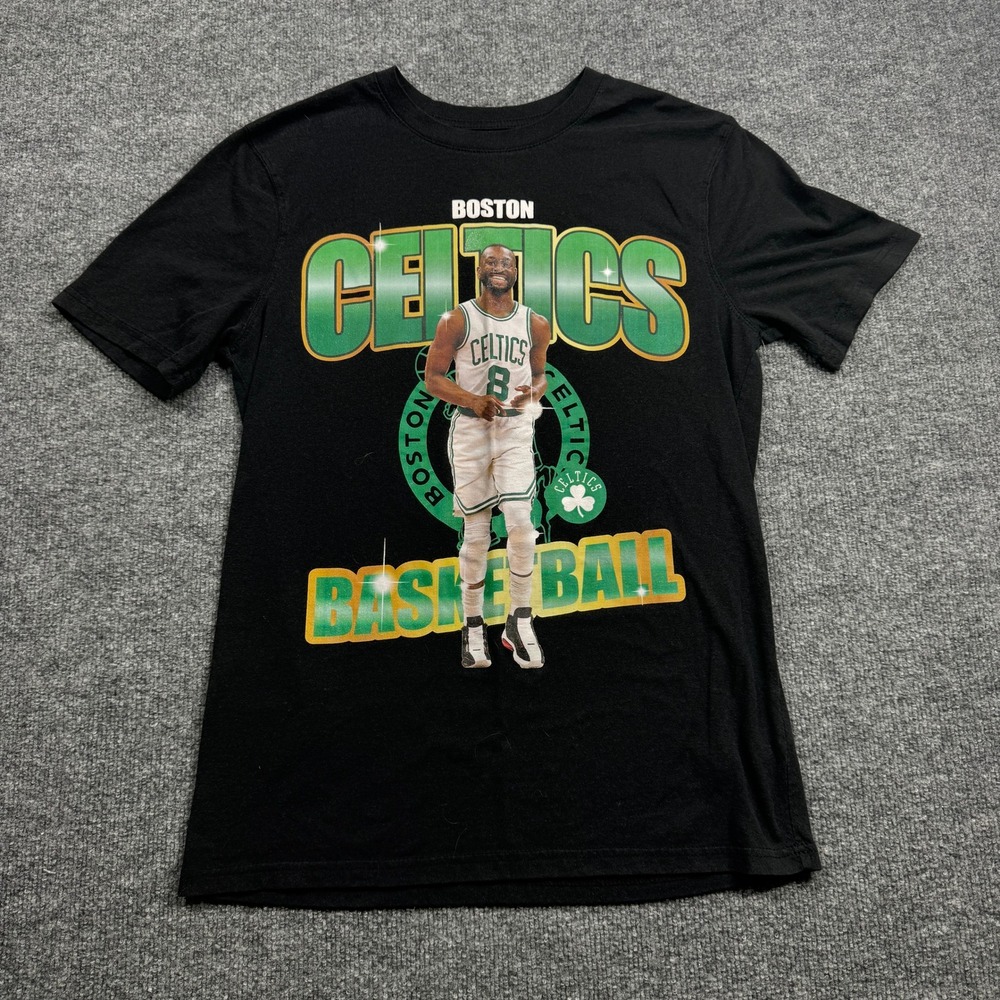 Kemba Walker 8 Boston Celtics NBA T Shirt Mens Small Black Basketball Graphic